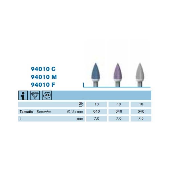 Diamond Polisher for Ceramic 94010F.204.040 for Counter Angle Img: 202306031