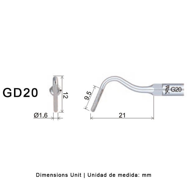 Ultrasonic Diamond Cutting Tip - GD20 Img: 202304151