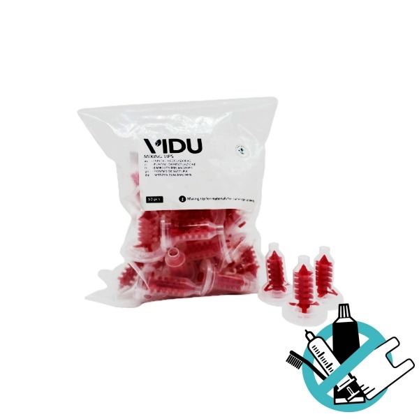 Dynamic: Red Mixing tips (50 pcs) Img: 202308191