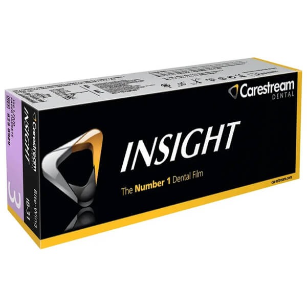 INSIGHT Bite IB-31: Intraoral Radiographic Films (100 Units) - 2,7 x 5,4 cm. Img: 202503151
