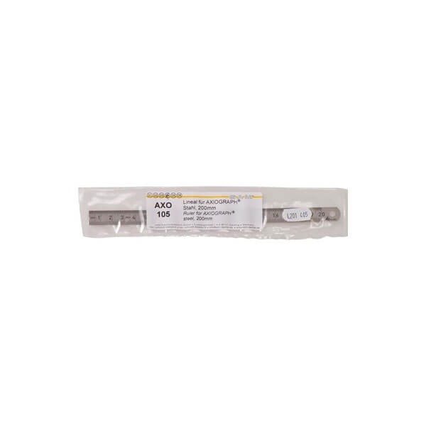 Steel Ruler for Axiograph (200 mm) Img: 202411301