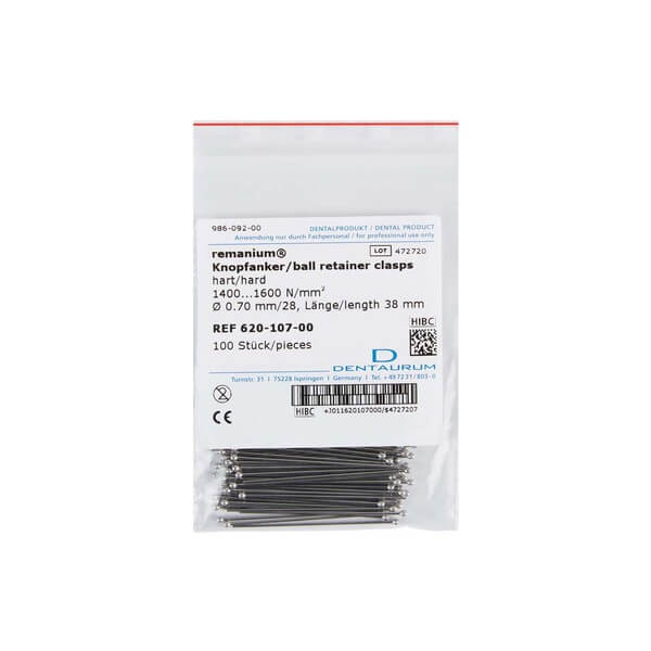 Remanium: Button Anchors (100 pcs) - 0.7 mm Img: 202508091