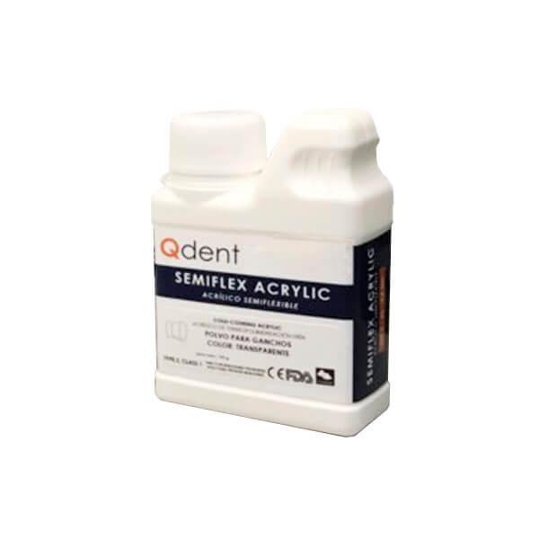 Qdent: Semi-Flexible Acrylic Resin Powder Base (100 gr) - Light White Img: 202207231