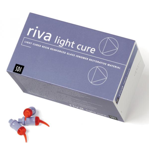 Riva Light Cure: glass ionomer in A1 capsules (50 units) Img: 202106191