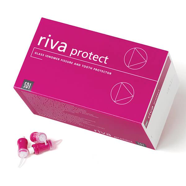 Riva Protect: White Glass Ionomer Sealant Capsules (50 pcs) - Regular setting Img: 202106191