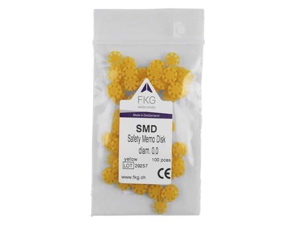 Safety Memo Disc: Safety discs yellow (100 pcs) Img: 202112041