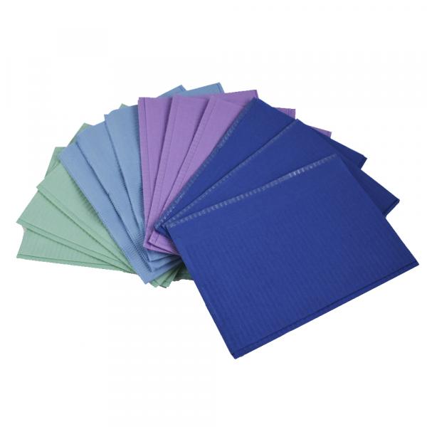 PAP / PLAST BIBS. GREEN 500u. Img: 202206181