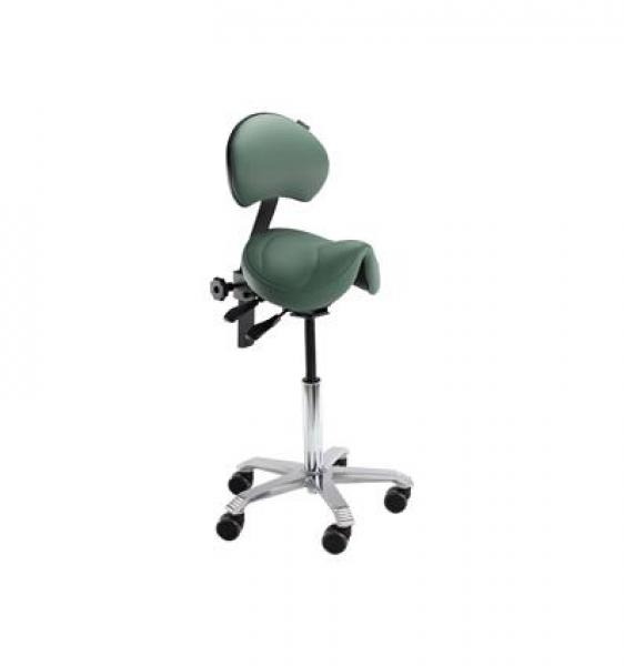 Amazone Clinic Chair with Backrest (34 cm) - With green backing Img: 202011211