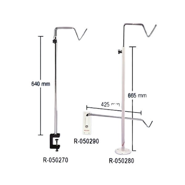 Support for motors in dental clinics - Telescopic table with clamp Img: 202304081