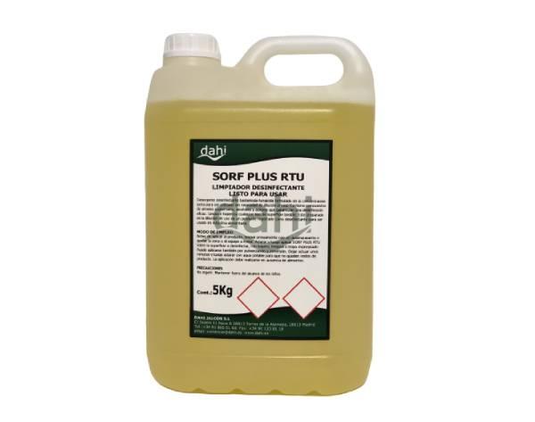 Sorf Plus Yellow: Bactericidal-fungicidal disinfectant (5 L) - 5 Liters Img: 202111201