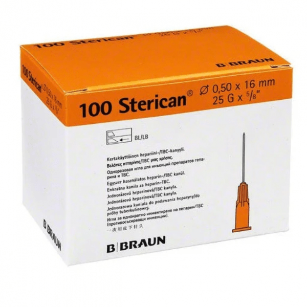 Sterican®: cannulas/needles (100 pcs) - Oranges, G25, Ø 0.5 mm, 17/23 short Img: 202204301