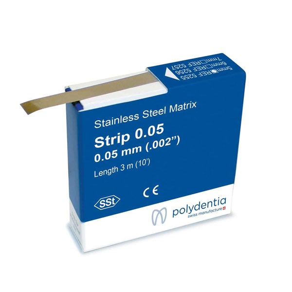 Strip: Stainless Steel Matrix Band (3 meters) - Thickness: 0.05 Img: 202411301