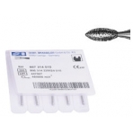 QUALITÉ Crosstech Multi-Use Dental Diamond Burs – Football Shape 368/018F, Fine Grit (5-Pack)