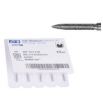 SS White 846KR-016C Piranha FG Friction Grip Modified Flat End Taper C Grit Diamond Burs 25 Pk
