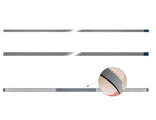 Diamond Strip (10 pcs)-2.5 mm, thickness 0.1 mm, 30 µm red Img: 202010171