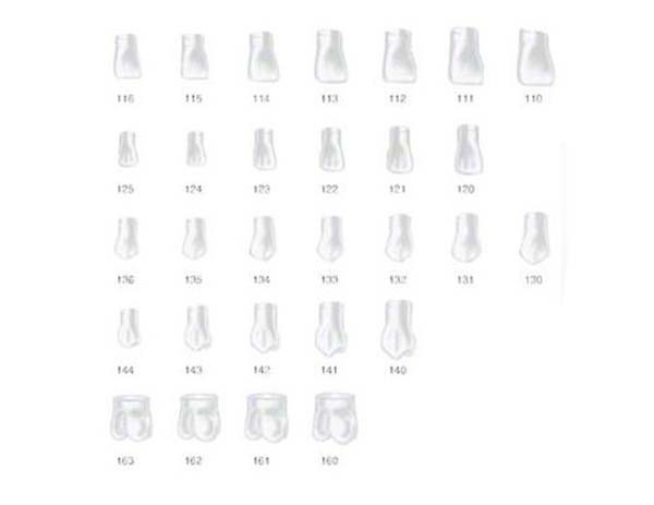 Strips of transparent crowns (5 pcs) - No. 160 Img: 202202121