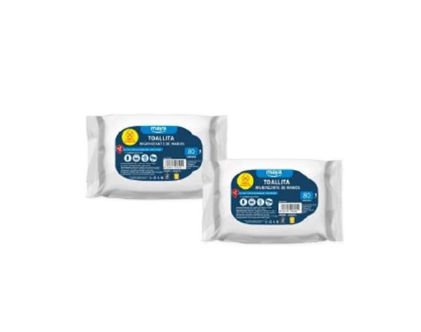 Sanitizing wipes f/hands and surfaces with alcohol 60% (20 pcs) - 80 Wipes Img: 202005021