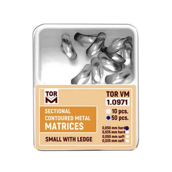 Sectional Contoured Metal Matrix (10 pcs) - Small with flange Img: 202302111