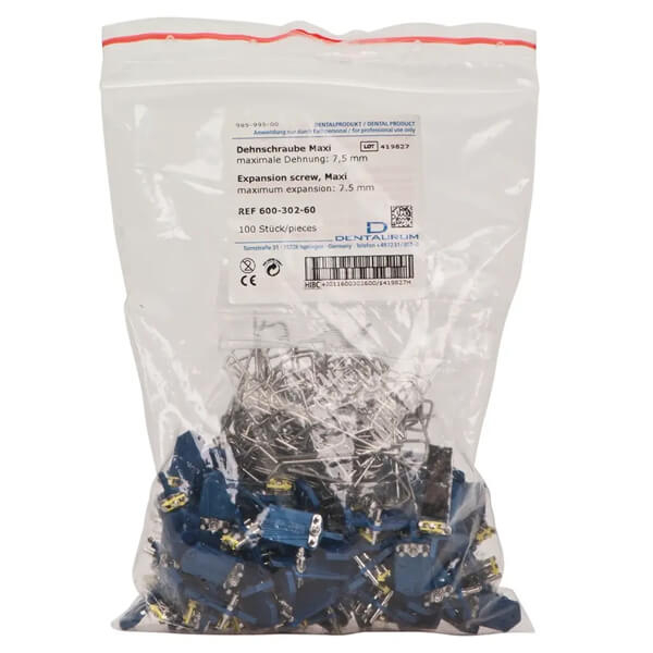 Maxi and Mini Stainless Steel Expansion Screw - Maxi - 7.5 mm -100 Ud Img: 202503151