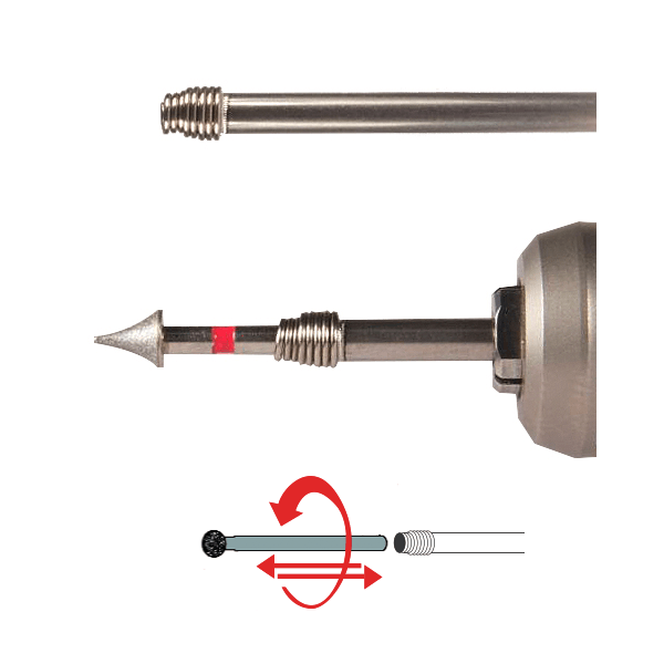 ACC UNIGRIP Turbine to Contra-Angle Bur Adaptor 2002W Img: 201807031