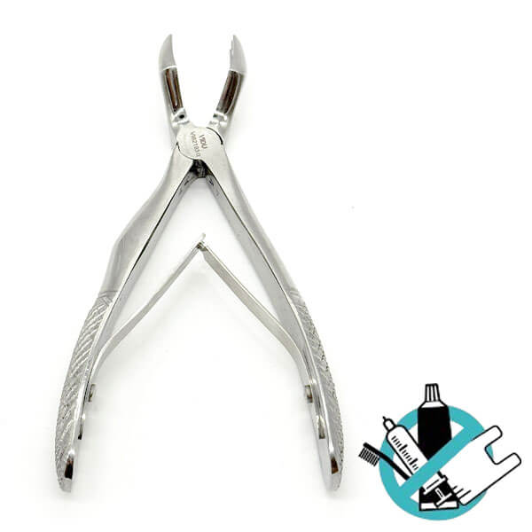 Medentra Pediatric Tooth Extraction Forceps, Stainless Steel, For Children's Incisors And Canines, Atraumatic Design