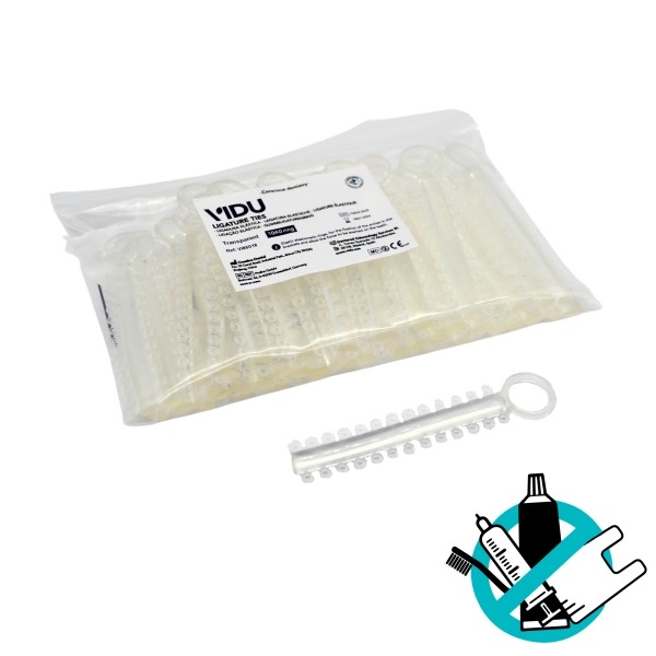 Elastic Orthodontic Ligatures (1042 pcs) - Transparent Img: 202212241