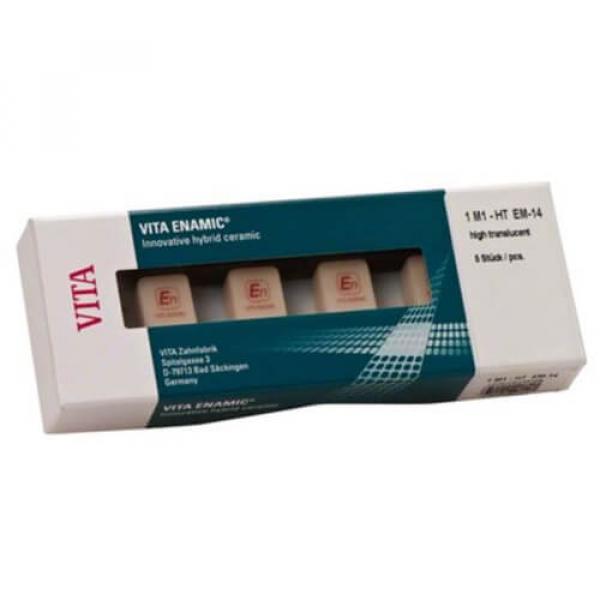 Vita Enamic®: Hybrid Dental Ceramic (Kit O Blocks 5 pcs.)-Gr. EM-14, 1M1-HT Img: 202112041