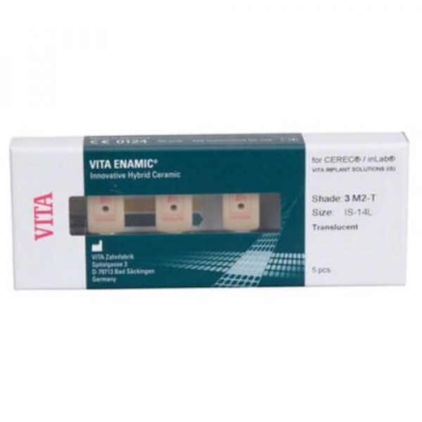 Vita Enamic® Implant Solutions: Hybrid Ceramic (5 units)-Gr. IS-14L, 3M2-T Img: 202112041