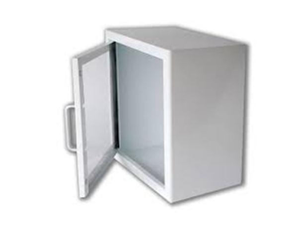 White metal display case AED PLUS (Alarm and magnet lock)- Img: 202306171