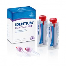 Identium: Dental Impression Material: - 2 × 50 mL cartridges, 8 red mixing tips Img: 202411301