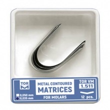 Contoured Metal Matrix for 7 mm Molar (12 pcs) - 0.035 mm. Img: 202107311