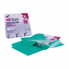 GREEN RUBBER DAMS - MEDIUM 36pcs. Img: 202105081