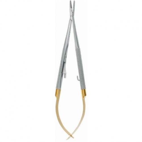 Wise Dental Micro Surgical Castroviejo Needle Holder 18cm Straight With Tungsten Carbide Inserts