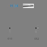 H34.314 Bur. Cylindrical Rounded FG (5 pcs) - Nº010  Img: 202204021