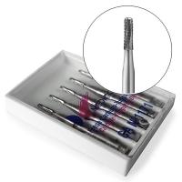 Tungsten Carbide Burs 137.314 Rounded Cylindrical FG (5 pcs.) - NO. 1558 Img: 202205141