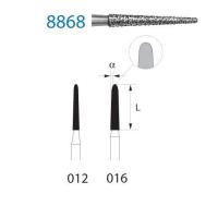 8868.314 Diamond Conical Round FG Burs (5 pcs.) - NO. 012 Img: 202204091