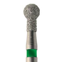 802G.FG - Diamond Turbine Ball End Bur (5 pcs.) - Thick (Green) - 10 Img: 202209031