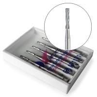 Tungsten Carbide Burs 110.314 Flat Cylindrical FG (5 pcs.) - NO. 57L Img: 202205141