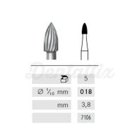  Football shape Bur H46 c. tungsten FG (5ud) - H46-314-018 Img: 201905181