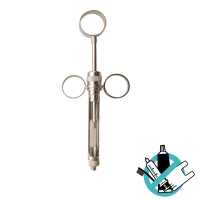 Three Ring Locked Syringe for Anaesthesia - 3 Closed Hoops Img: 202308191