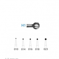 Bur H1 round long-stemmed Contra angle (5ud) - size 023 Img: 202202121