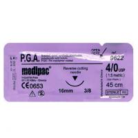 PGA: Surgical Sutures 3/8 of 45 cm 4/0 Img: 202110021