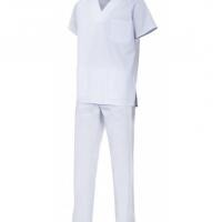 Basic White Unisex Pajamas-Size XXL - White Img: 202109111