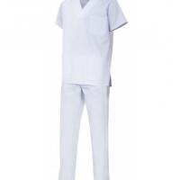 Basic White Unisex Pajamas-Size M - White Img: 202109111