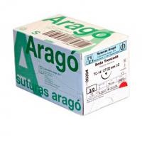 SILK SUTURE THREAD TB15 (3/0) (75 cm.) 3/8 TRI CIRCLE. (19mm.) 50u. Img: 202105081