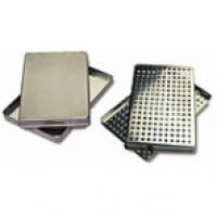 PERFORATED STAINLESS STEEL TRAYS (284x184x17mm.) Img: 202110091