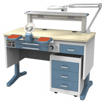 Laboratory bench workstation JT-53 (B) 1.2m. with vacuum system Img: 201807031