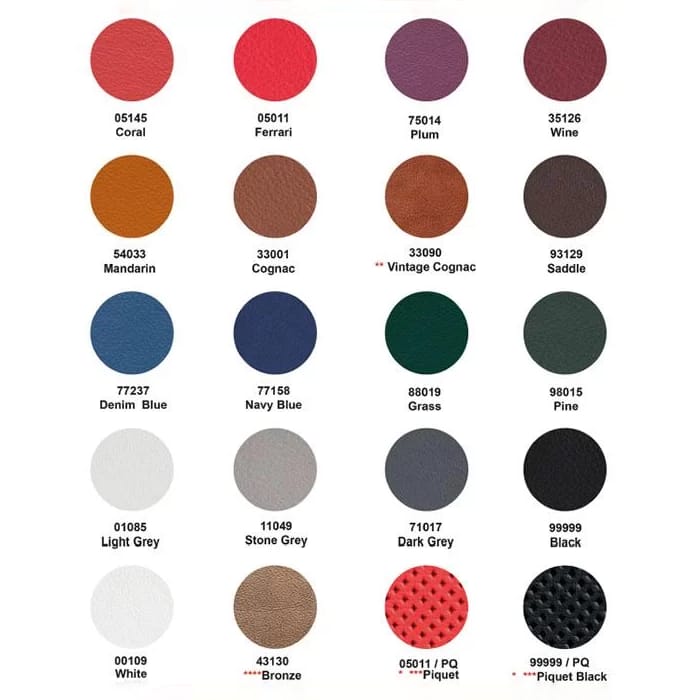 Colores disponibles Sillas Salli