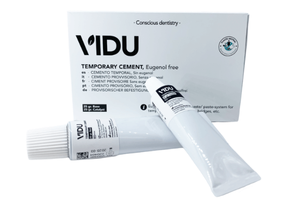 Cemento temporal sin eugenol Vidu: fijación temporal de coronas y puentes