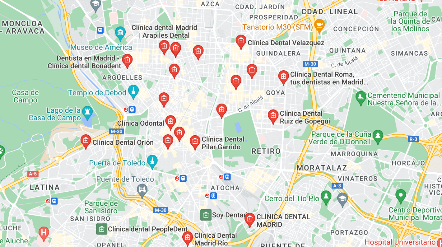 Tu clínica dental en Google Maps